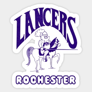 Defunct Rochester Lancers 1973 Sticker